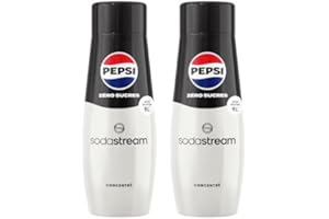 Sodastream Concentrato per la preparazione di bevande dissetanti gassate al gusto Pepsi Max. 440ml per preparare fino a 9 litri di bibita (Confezione da 2)