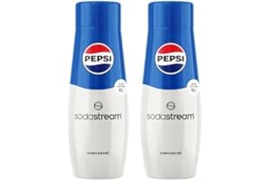 Sodastream Concentrato per Preparazione di Bevande Dissetanti Gassate al Gusto Pepsi, 440 ml (Confezione da 2)