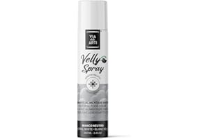 Colorante Alimentare VELLUTO Spray Neutro Bianco - 250ml - a Base di Burro di Cacao con Effetto Vellutato da Utilizzare su semifreddi e Gelati. AZO Free. per torte e dolci (Neutro)