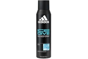 Adidas, Ice Dive Deodorante Spray Uomo, Fragranza che Dura fino a 48 Ore, Formula Vegana 150ml