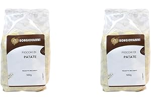 Bongiovanni Farine e Bonta' Naturali Fiocchi di Patate, BIO - 500 g (Confezione da 2)