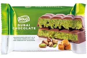 Cioccolato di Dubai con Crema al Pistacchio - Cioccolato Esclusivo da 65g - Pregiato Cioccolato Ripieno al Pistacchio - Acquista Ora il Cioccolato di Dubai!