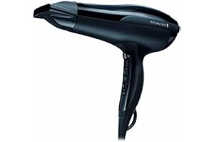 Remington Asciugacapelli 2200W, Leggero, Con Ioni per risultati piu Luminosi e meno Crespi, Bacchetta per styling, 3 livelli di riscaldamento e 2 livelli di ventola, livelli di raffreddamento,Pro-Air D5210