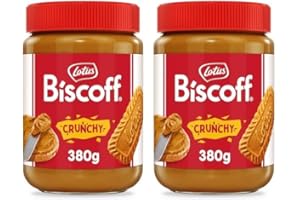 Lotus Biscoff | Crema Spalmabile Dolce | Croccante | Gusto Biscotto Caramellato | Vegani | Senza Noci | Nessun Colorante o Additivo Artificiale | Vasetto in Plastica PET | 380g (Confezione da 2)