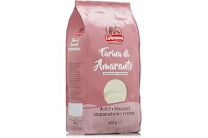 La Veronese | Farina di Amaranto, per Biscotti, Pane e Focacce, Senza Glutine, Ricca di Fibre e Proteine, Alimento Altamente Digeribile, Fortemente Aromatica, 400g