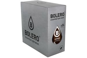 Bolero Drinks 24 bustine da 9 grammi gusto Cocco Preparato istantaneo per Bevande con Stevia e Vitamina C