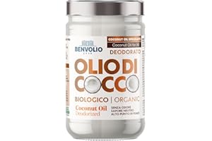 BENVOLIO - Olio di Cocco Biologico Deodorato | 950ml | Puro, Versatile e Inodore | Senza Lattosio | Idratante per Pelle e Capelli | Cucina e Cura Personale | Coconut Oil, Kokosöl