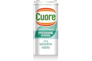 Cuore, Sale Iposodico Iodato, Formato da 180 g, Ridotto Apporto Di Sodio