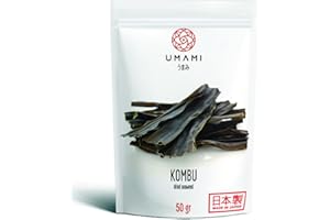 Umami alghe Kombu coltivate in Giappone, Qualità Premium, 50gr - Primo raccolto, mari incontaminati del SUD del Giappone, Eisscazione al sole!