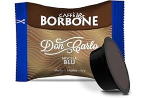 CAFFÈ BORBONE Don Carlo, Miscela Blu - 50 Capsule - Compatibili con le Macchine ad uso domestico Lavazza A Modo Mio