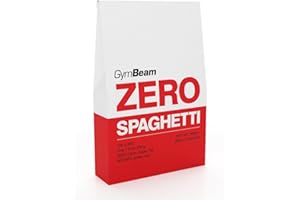 GymBeam Spaghetti Zero BIO 385g, Pasta Ipocalorica di Farina di Konjac, Adatta ai Vegani, Senza Glutine, Quasi Zero Carboidrati e Grassi, Ideale per la Perdita di Peso, Massima Qualità Biologica