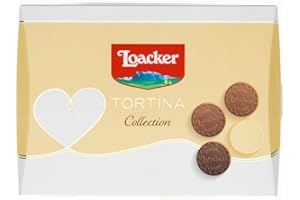Loacker, Tortina Lover Collection, Selezione di 16 Tortine Assortite di Cioccolato con Crema alla Nocciola e al Cacao e Cialde Wafer, Idea Regalo per la Festa della Mamma, Confezione da 216 g