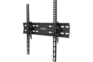 GRIFEMA GB1004-2 Supporto TV Parete Inclinabile, Ultra Sottile Staffa TV per Molti Televisori da 26-65 Pollici a LED, LCD, OLED, Plasma e Curvi, Fino a 50 kg, Max VESA 400 x 400 mm, nero