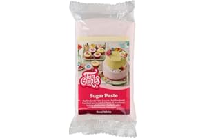 FunCakes Pasta di Zucchero Rosé White, Rosa Bianco: Facile da Usare, Consistenza Liscia, Flessibile, Perfetto per la Decorazione di Torte, Halal, Kosher e senza Glutine. 250 g