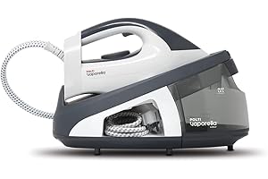 Polti Vaporella Simply VS10.10, Ferro Da Stiro Generatore di Vapore, Serbatoio Estraibile 1,5 L, Pressione Pompa 6,5 Bar, Potenza 2200 W, Funzione Eco, Bianco e Grigio