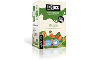 INSTICK Bevanda istantanea senza zucchero per prodotti lattiero-caseari (Nocciola) - 1 confezione per 12 x 0,5 L - Ideale per latte, yogurt, skyr, quark - Vegana e a basso contenuto calorico
