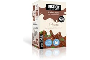 INSTICK Bevanda istantanea senza zucchero per prodotti lattiero-caseari (Cioccolato) - 1 confezione per 12 x 0,5 L - Ideale per latte, yogurt, skyr, quark - Vegano e a basso contenuto calorico