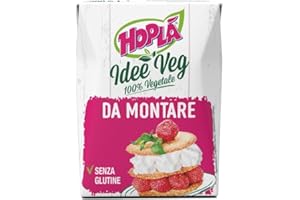 Panna Vegetale Da Montare, Senza Glutine, Pack 12 Confezioni da 200 ML