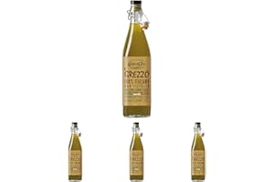 Costa d'Oro – Il Grezzo Olio extravergine di oliva non filtrato (Confezione da 4)