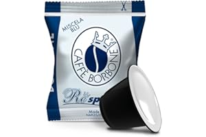 Caffè Borbone Respresso, Miscela Blu - 100 Capsule - Compatibili con le Macchine ad uso domestico Nespresso *