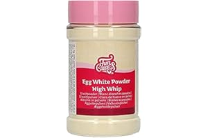 FunCakes Egg White Powder High Whip: Albume d'uovo in polvere per cottura al forno, Albume d'uovo essiccato pastorizzato. Halal. 125g.