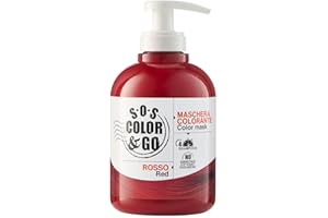 S.O.S Color 6 Go Maschera Colorante Riflesssante e Ravvivante, Rosso, 300 Millilitri