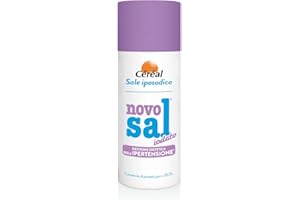 NOVOSAL IODATO, Sale iposodico, arricchito in iodio, Per chi vuole ridurre l'apporto di sodio, Con 28.5% di potassio, 300 gr