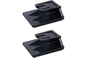 Clip Supporto per T.pass - 2 Pezzi Clip per Telepedaggio 2019 Sistema di Fissaggio Removibile, 3 x 3 cm, Porta T.pass per auto,Clip di supporto per Telepedaggio (modello T.Pass 2019) per auto, Nero