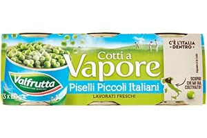 Piselli Valfrutta Piselli Piccoli Italiani 3 Confezioni da 3 Barattoli da 150 gr