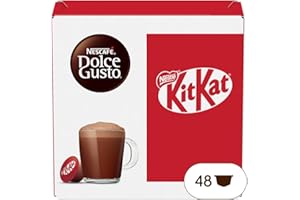 NESCAFÉ DOLCE GUSTO KitKat Bevanda gusto Cacao e Wafer, 48 Capsule Compatibili Nescafé Dolce Gusto
