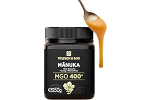 Miele Manuka MGO 400 (250g) Watson & Son - Puro grezzo 100% certificato - Invasettato e sigillato in Nuova Zelanda - Manuka Honey