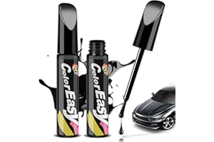 Penriter 2 Pezzi Penna Ritocco Carrozzeria Nero Lucido, 12 ml Penna per Ritocco Auto, Pennarello Copri Graffi Auto, Penna Ritocco Vernice Auto, Penna per Rimuovi Graffi Auto per Riparazione Graffi