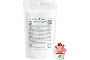 SaporePuro NEUTRO STABILIZZANTE per Gelati e Sorbetti 50 gr - 250 gr - 500 gr - 1000 gr con gomma di tara e gomma di guar