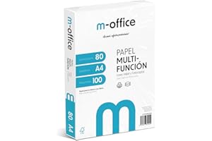 Confezione di fogli A4 80 g, confezione da 100 fogli, carta multifunzione per stampante inkjet e laser, fogli A4 210 x 297 mm, ideali per l'ufficio e la casa · m-office (100 fogli)