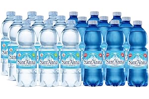 Acqua Sant'Anna Pack 0,5L Mix Naturale e Frizzante | 96 Bottiglie | Acqua Minerale Naturale Oligominerale Minimamente mineralizzata | Plastica 100% Riciclabile