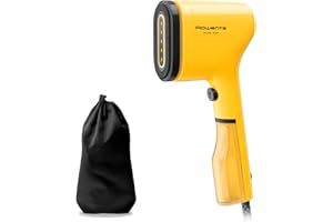 Rowenta DR2026 Pure Pop, Ferro da Stiro Verticale Portatile a Vapore, Utile per Stirare e Igienizzare i Tuoi Capi, con Sistema Reversibile, Riscaldamento Rapido, Potenza 1300W, Colore Giallo