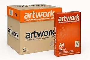 ART WORK Carta A4 per Stampante 75gr - Confezione da 5 risme da 500 Fogli l'una - tot. 2.500 fogli - ideale per tutte le Stampanti e Fotocopiatrici da ufficio e casa - bianca