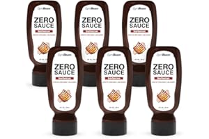 GymBeam Salsa Barbecue ZERO, Salsa Barbecue Senza Zucchero, Grassi, Glutine e Lattosio, Adatta a Vegani, Vegetariani e Diete, Esalta il Gusto del Tuo Cibo Preferito (320 ml (6er pack))