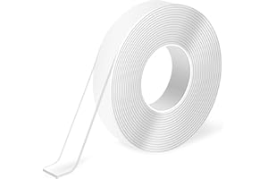 Art3d Nastro biadesivo resistente (300 cm), senza traccia, rimovibile, riutilizzabile, lavabile, nastro multiuso come visto in TV