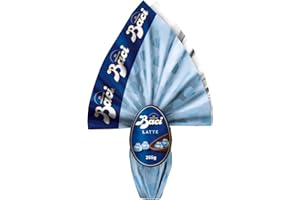 BACI PERUGINA Uovo di Pasqua 2025 Cioccolato al Latte con Sorpresa e 4 Cioccolatini 265g