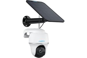 Reolink 4MP 360° PTZ Telecamera WiFi Esterno Batteria Senza Fili, Videocamera Sorveglianza Esterno Argus PT + Pannello Solare, Rilevamento Persone/Veicoli, Audio a 2 Vie(Ricondizionato)