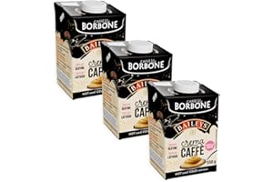 3X Borbone Caffe Crema a Base di Latte con Caffè Solubile Gusto Crema Baileys Senza Lattosio 550g