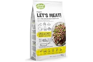 vEEGs, Sostitutivo Vegano della Carne Macinata, Ideale per la Preparazione di Polpette, Ragú, Burritos Vegetali, Equivale a 400 gr di Carne Macinata, Senza Soia, Confezione da 150 gr