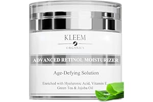 Crema Viso Antirughe Acido ialuronico con Retinolo e Collagene - Eletta Miglior Crema Antirughe Donna e Uomo per Rughe, Macchie Scure e Linee Sottili - 50ml