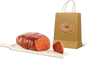 Moretti® Nduja Calabrese Di Spilinga Originale Artigianale Confezione Sottovuoto Da 400gr Salame Spalmabile di Puro Suino In regalo Ricettario