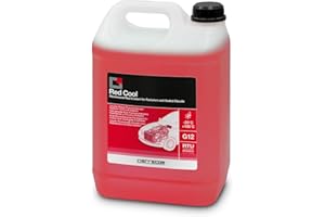 ERRECOM Red Cool, Liquido Radiatore Rosso Fluorescente -20°C/+106°C, antigelo G12 con Pacchetto inibitore a Base Organica Oat, Pronto all’Uso, 5 Litri