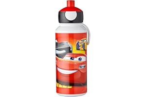 Mepal - Borraccia Pop-up Campus - Borraccia - Borraccia Ermetica per la Scuola - Priva di BPA e Lavabile in Lavastoviglie - 400 ml - Cars
