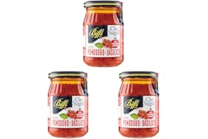 Biffi - Sugo Pomodoro e Basilico con Pomodoro Ciliegino (Napoletana) 190g - Multipack (3x190g) (Confezione da 3)