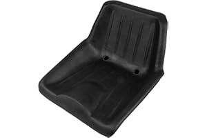 Ama Sedile Seat 1 Tipo E per Macchine da Giardinaggio e Pulizia Industriale, Rivestimento in Poliuretano Autopellante Nero, Dimensioni 427x426x294 mm, Telaio in Lamiera Verniciata, Made in Italy