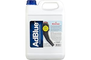 Rhütten, AdBlue Motori Diesel, Basf, Additivo di Sintesi, Urea Purissima, ISO 22241, preserva SCR, Blocca Impurità Catalizzatore, Motori Euro 6, Tappo Versatore, 5L